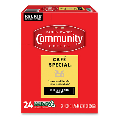 Community Coffee Cafe Special K-Cup, 24/Box (GMT6405CC)