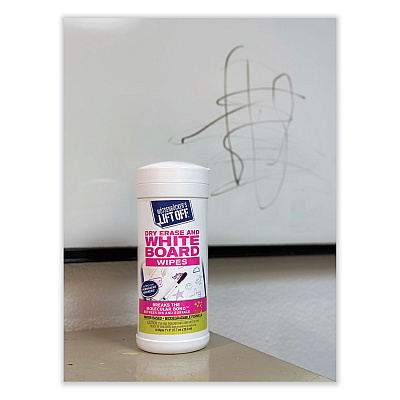 Motsenbocker's Lift-Off Dry Erase Cleaner Wipes, Cloth, 7 x 12, 40/Canister, 6 Canisters/Carton (MOT42703CT)