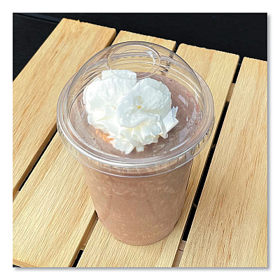 Boardwalk PET Cold Cup Dome Lids, Fits 9 oz to 10 oz PET Cups, Clear, 1,000/Carton (BWKPET910DOME)