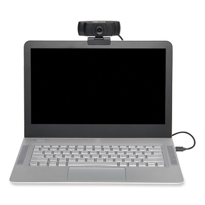 Tripp Lite USB Webcam for Laptops/Desktop PCs w/Microphone, 1920 pixels x 1080 pixels, 2 Mpixels, Black, Ships in 7-10 Business Days (AWC001)