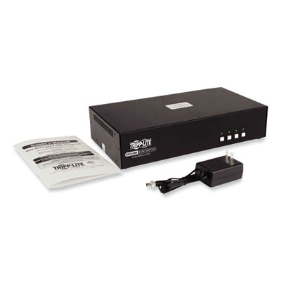 Tripp Lite 4-Port HDMI Dual-Monitor Secure KVM Switch, TAA Compliant, Ships in 7-10 Business Days (TRPB002AUH2A4)