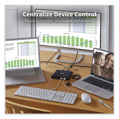 Tripp Lite 2-Port USB-C KVM Dock, TAA Compliant, Ships in 7-10 Business Days (B003HC2DOCK1)