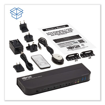 Tripp Lite 4-Port DisplayPort/USB KVM Switch, Ships in 7-10 Business Days (TRPB005DPUA4)