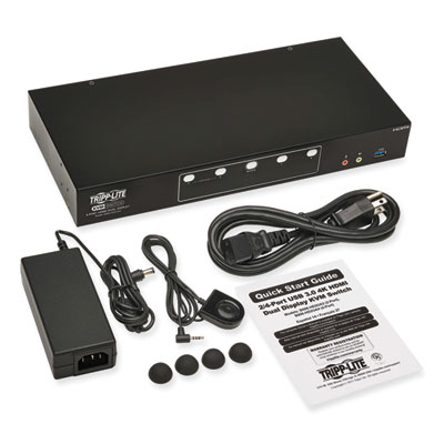 Tripp Lite 4-Port HDMI Dual-Display KVM Switch, Ships in 7-10 Business Days (TRPB006HD2UA4)