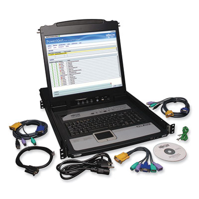Tripp Lite 16-Port NetDirector 1U Rackmount Console IP KVM Switch with 19" LCD, TAA Compliant, Ships in 7-10 Business Days (B020U1619IP)