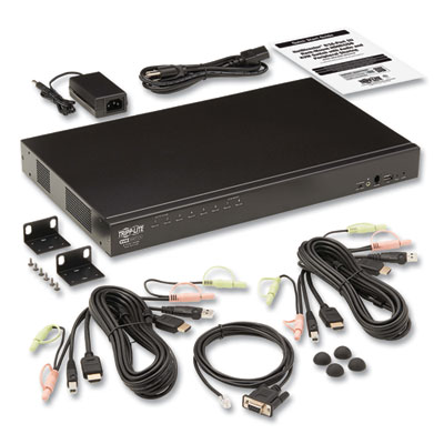 Tripp Lite 8-Port HDMI/USB KVM Switch with Audio/Video and USB Peripheral Sharing, TAA Compliant, Ships in 7-10 Business Days (B024HU08)