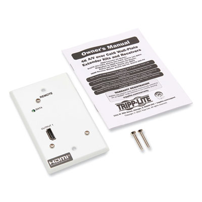 Tripp Lite 1-Port HDMI Over CAT6 Wall Plate Receiver, TAA Compliant, Ships in 7-10 Business Days (B127A1A0FH)