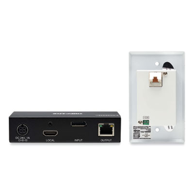 Tripp Lite DisplayPort to HDMI Over CAT6 Extender Kit w/ Box Transmitter/Wall Plate Receiver, TAA Compliant, Ships in 7-10 Business Days (B127A1A1BDFH)
