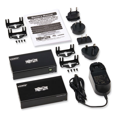 Tripp Lite 2-Port HDMI Over CAT6 Extender Kit with Transmitter/Receiver, TAA Compliant, Ships in 7-10 Business Days (TRPB127A2A1BHBH)
