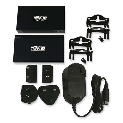 Tripp Lite DisplayPort Over CAT6 Extender Kit with Transmitter and Receiver/Repeater, TAA Compliant, Ships in 7-10 Business Days (B127A111BDTD)