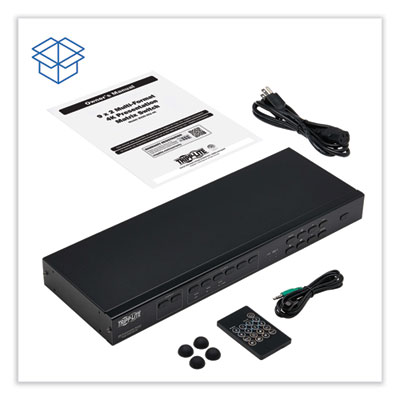 Tripp Lite 9-Port Multi-Format Presentation Matrix Switch with Audio Extractor, TAA Compliant, Ships in 7-10 Business Days (B3009X24K)