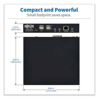 Tripp Lite KVM Over IP Remote-User Console Station, TAA Compliant, Ships in 7-10 Business Days (B064000STN)