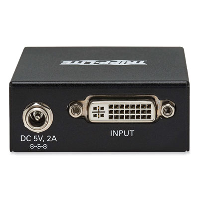 Tripp Lite 2-Port DVI Over CAT5/6 Splitter/Extender, TAA Compliant, Ships in 7-10 Business Days (TRPB140002)