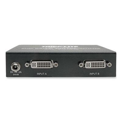 Tripp Lite 2-Port DVI Over CAT5/6 Dual Display Splitter/Extender, TAA Compliant, Ships in 7-10 Business Days (B140002DD)