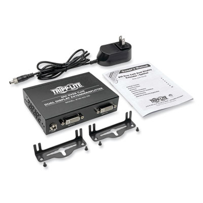 Tripp Lite 2-Port DVI Over CAT5/6 Dual Display Splitter/Extender, TAA Compliant, Ships in 7-10 Business Days (B140002DD)