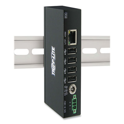 Tripp Lite 4-Port Industrial USB Over CAT6 Extender, 150 ft Range, TAA Compliant, Ships in 7-10 Business Days (B203104IND)