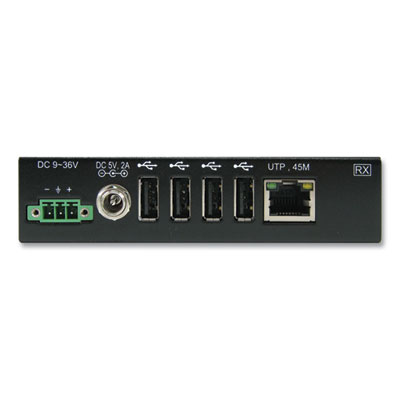 Tripp Lite 4-Port Industrial USB Over CAT6 Extender, 150 ft Range, TAA Compliant, Ships in 7-10 Business Days (B203104IND)