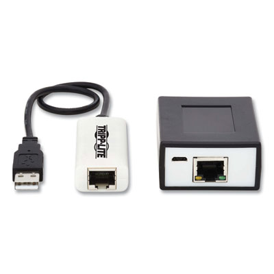 Tripp Lite 4-Port USB Over CAT5/CAT6 Extender Kit with Power, TAA Compliant, Ships in 7-10 Business Days (TRPB203104POC)