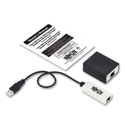 Tripp Lite 4-Port USB Over CAT5/CAT6 Extender Kit with Power, TAA Compliant, Ships in 7-10 Business Days (TRPB203104POC)