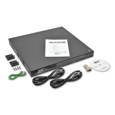Tripp Lite 16-Port NetDirector CAT5 KVM Over IP Switch for Three Users, TAA Compliant, Ships in 7-10 Business Days (TRPB06401602IPG)