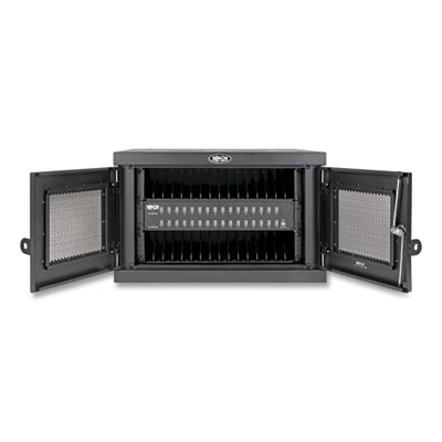 Tripp Lite Locking Cell Phone Charging Station w/Syncing Function for 32 USB Devices, 23.23x26.77x7.91, BK, Ships in 7-10 Bus Days (CSD32USB)
