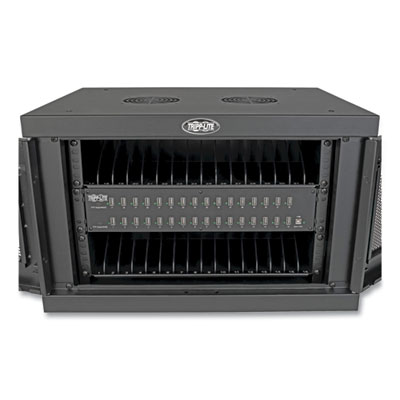 Tripp Lite Locking Cell Phone Charging Station w/Syncing Function for 32 USB Devices, 23.23x26.77x7.91, BK, Ships in 7-10 Bus Days (CSD32USB)
