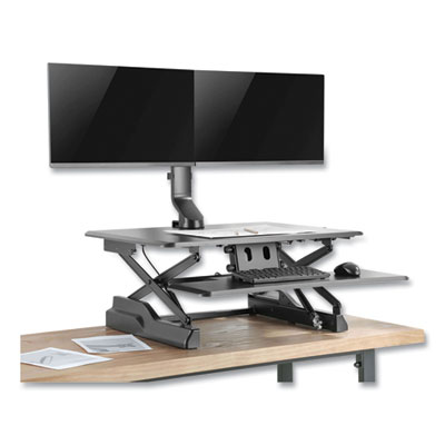 Tripp Lite Dual Display Monitor Arm w/Desk Clamp, 27", 360 Rotation, -10/+10 Tilt, BK, Supports 15.4lb, Ships in 7-10 Business Days (DDR1727DC)