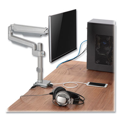 Tripp Lite Display Monitor/TV Desk Mount w/Flex Arm Clamp For 34" Monitors, -90/+90 Rotation/Tilt, Silver, Ships in 7-10 Business Days (DDR1732SAL)