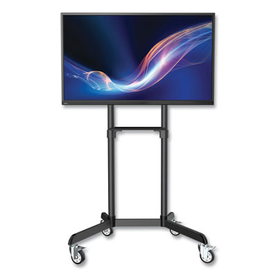 Tripp Lite Rolling TV/Monitor Cart for Flat-Screen Displays w/Portrait/Landscape Mount,154lb Cap,36.2x7.6x64.2,BK,Ships in 7-10 Bus Days (DMCS3770ROT)