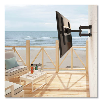 Tripp Lite Outdoor TV Wall Mount w/ Swivel Tilt, Fully Artic Arm, 37" to 80", 26x16.9x20.1, BK, Support 110 lb, Ships in 7-10 Bus Days (DWM3780XOUT)