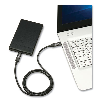 Tripp Lite Thunderbolt 3 USB-C Active Cable, 3.3 ft, Black, Ships in 7-10 Business Days (TRPMTB301M5AAB)