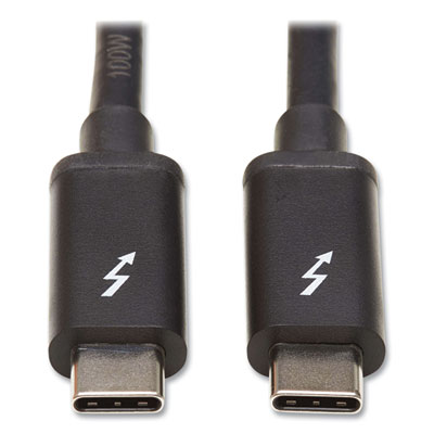 Tripp Lite Thunderbolt 3 USB-C Passive Cable, 6.6 ft, Black, Ships in 7-10 Business Days (MTB302M5AB)