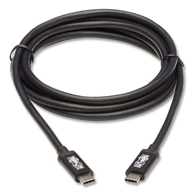 Tripp Lite Thunderbolt 3 USB-C Passive Cable, 6.6 ft, Black, Ships in 7-10 Business Days (MTB302M5AB)