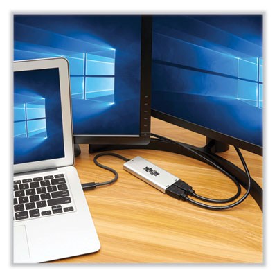 Tripp Lite Thunderbolt 3 USB-C to HDMI Dual Monitor Adapter, Gray, Ships in 7-10 Business Days (MTB3002HD)