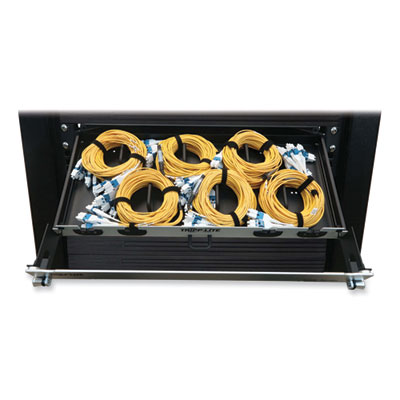 Tripp Lite 1U Preloaded Singlemode Fiber Cable Panel, (4) LC Duplex (M) to (4) LC Duplex (M), 32.8 ft, Yellow, Ships in 7-10 Bus Days (N48S6L8L10)