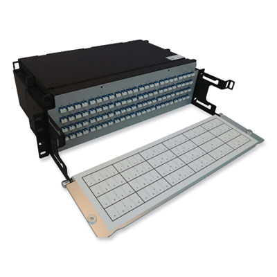 Tripp Lite 3U Preloaded Singlemode Fiber Cable Panel, (24) MTP/MPO (F) to (96) LC Duplex (F), 32.8 ft, YW, Ships in 7-10 Bus Days (N48S24M8L410)