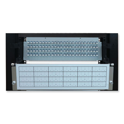 Tripp Lite 3U Preloaded Singlemode Fiber Cable Panel, (24) MTP/MPO (F) to (96) LC Duplex (F), 32.8 ft, YW, Ships in 7-10 Bus Days (N48S24M8L410)