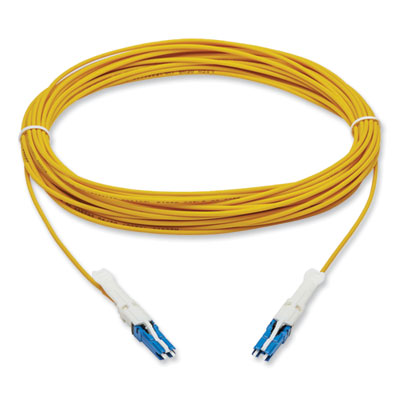 Tripp Lite OS2-Rated Duplex Singlemode Fiber Optic Cable, 32.8 ft, Yellow, Ships in 7-10 Business Days (N381C10M)