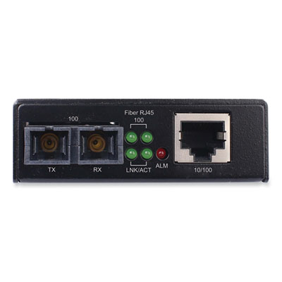 Tripp Lite 10/100 Mbps Ethernet Multimode Hardened Copper to Fiber Media Converter, Black, Ships in 7-10 Business Days (N784H01SCMM)