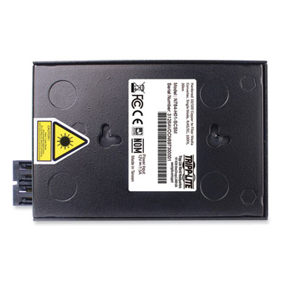 Tripp Lite 10/100 Mbps Ethernet Singlemode Hardened Copper to Fiber Media Converter, Black, Ships in 7-10 Business Days (N784H01SCSM)
