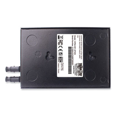 Tripp Lite RJ45 to ST Hardened Copper to Fiber Media Converter, Black, Ships in 7-10 Business Days (N784H01STMM)