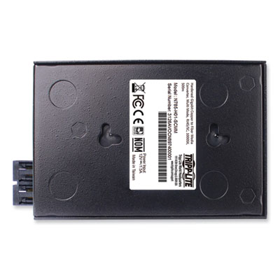 Tripp Lite 10/100/1000 Mbps Gigabit Ethernet Multimode Hardened Copper to Fiber Media Converter, Black, Ships in 7-10 Business Days (N785H01SCMM)