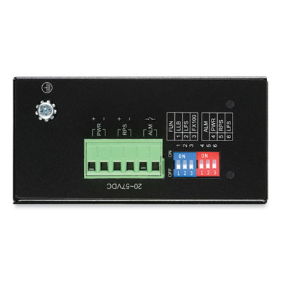 Tripp Lite Hardened Gigabit Fiber to Ethernet Media Converter with DC Power, Black, Ships in 7-10 Business Days (N785H01SFPD)