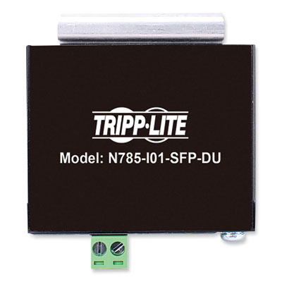 Tripp Lite Unmanaged Industrial Gigabit Fiber to Ethernet Media Converter, Black, Ships in 7-10 Business Days (N785I01SFPDU)