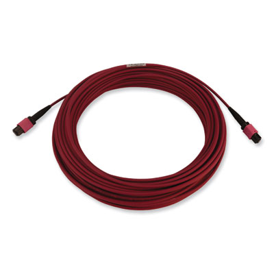 Tripp Lite OM4-Rated 12-Strand Fiber Optic Cable, 65.6 ft, Magenta, Ships in 7-10 Business Days (N845B20M12MG)