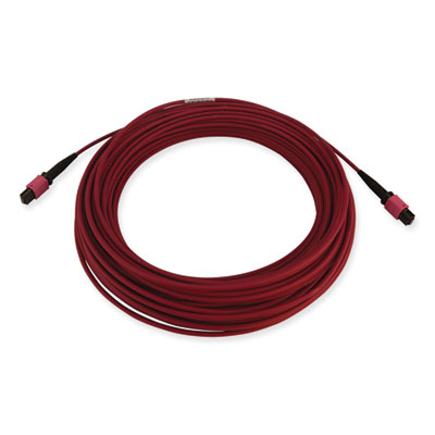 Tripp Lite OM4-Rated 12-Strand Fiber Optic Cable, 82 ft, Magenta, Ships in 7-10 Business Days (N845B25M12MG)