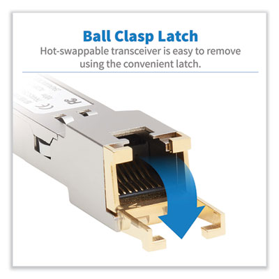 Tripp Lite Cisco Compatible CAT6 Transceiver Module, 16.4 ft, Black, Ships in 7-10 Business Days (N28601GLCTE)