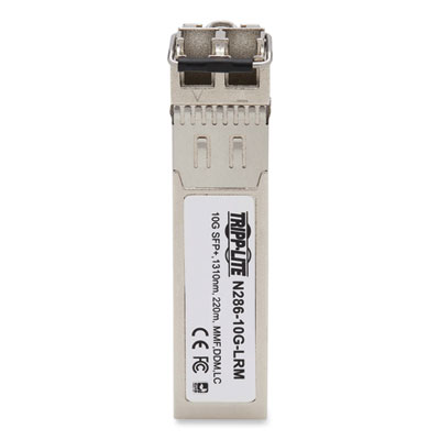 Tripp Lite Cisco Compatible SFP+ to LC Duplex Multimode Transceiver Module, Range Up to 721 ft, Black, Ships in 7-10 Business Days (TRPN28610GLRM)
