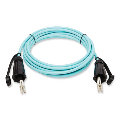 Tripp Lite Industrial Duplex Fiber Optic Patch Cable, 16.4 ft, Aqua, Ships in 7-10 Business Days (N82005MIND)