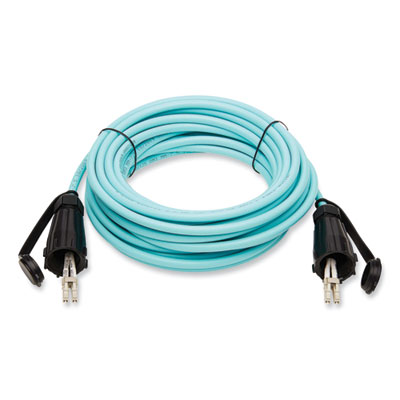 Tripp Lite Industrial Duplex Fiber Optic Patch Cable, 32.8 ft, Aqua, Ships in 7-10 Business Days (N82010MIND)